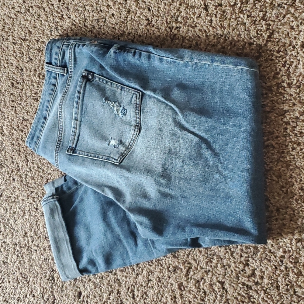 Maurices long boyfriend fit crops